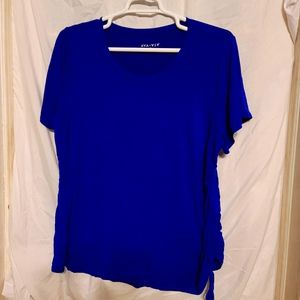 Ava and viv side scrunched blouse